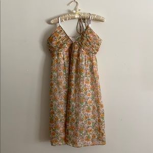 Shoshanna Babydoll Halter Dress